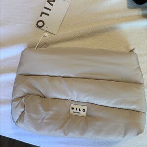 NwT- Wilo The Label Beige Cosmetic Bag